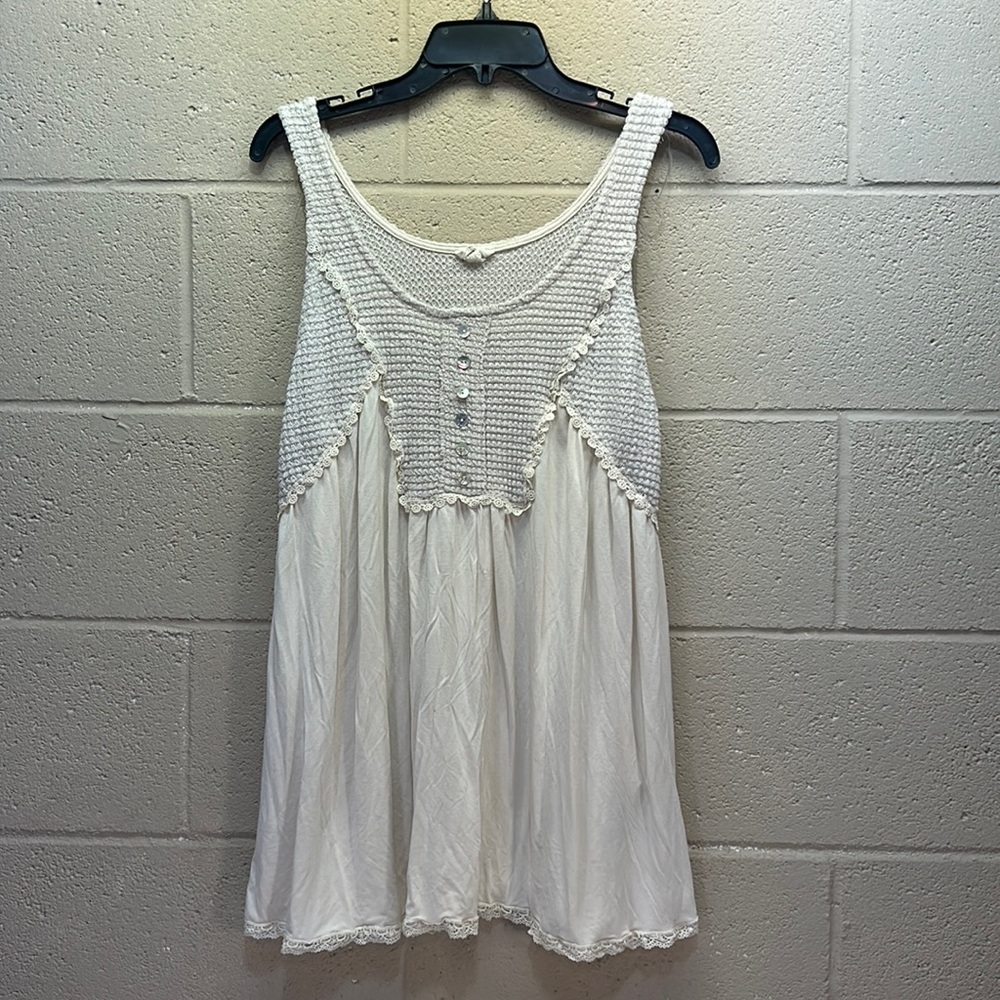 POL Tank Top Ivory Oversized Women’s Small